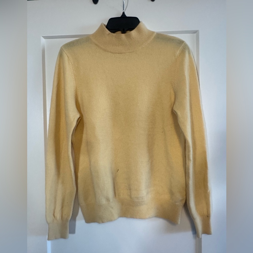 Shephe 100% Cashmere Butter Yellow Sweater